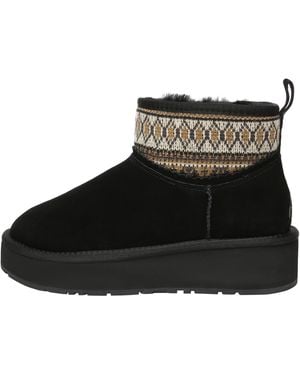 EverAu Australia Plover Ankle Platform Boots - Black