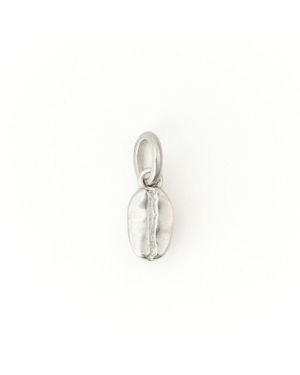 Belinda Jewelz Coffee Bean Charm - White