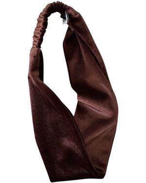 Sylk Velvet Headband - Brown