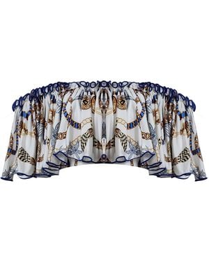 Nur Karaata Helianthus Tropezienne Top - Blue