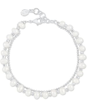 Dower & Hall Freshwater Luna Pearl Bracelet - Metallic