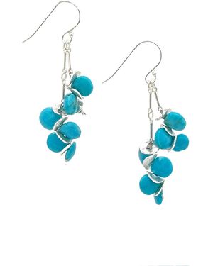 Lori Kaplan Design Sleeping Beauty Sterling Earrings - Blue