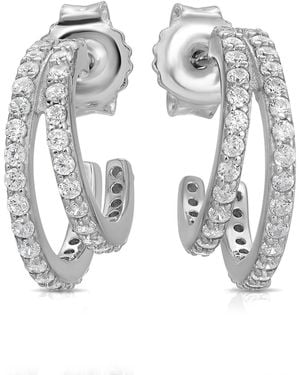 Native Gem Evil Twin Huggie Earring - Metallic