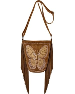 Jodi Lee California Sister Embroidery Bag Whiskey - Brown