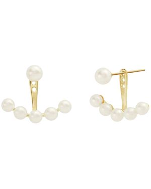 Minimalisa Concept Srl Pearl Swing Earrings - Metallic