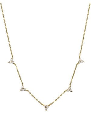 Crystals and Co Crystal Trilogy Choker - Metallic
