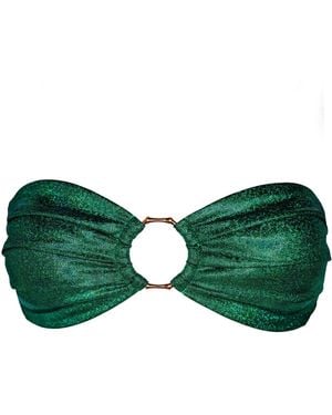 Enez Swim Frida Bandeau Bikini Top - Green