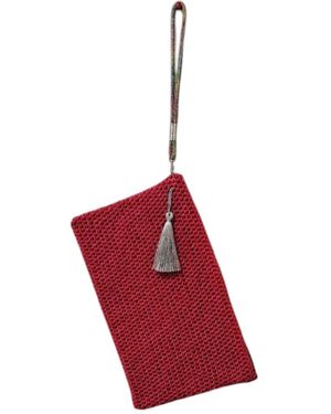 Springmoonatelier Handmade Clutch Bag – Elegant And Chic - Red