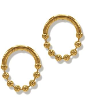 Jaredjamin Small Orbita Amari Post Earrings - White