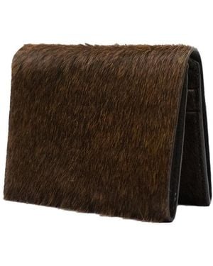 godi. Handmade Cow Hair-On-Hide Bifold Wallet – Minimal Leather Wallet - Brown