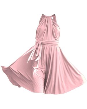 Ceylan Bcn Mini Dress Dark - Pink