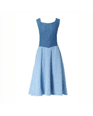 Italia A Collection Denim Corset Dress - Blue
