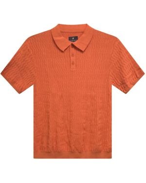 Vustra Gingersnap Luxe Knit Polo - Orange