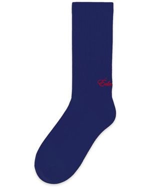 Éclectique Crew Socks - Blue