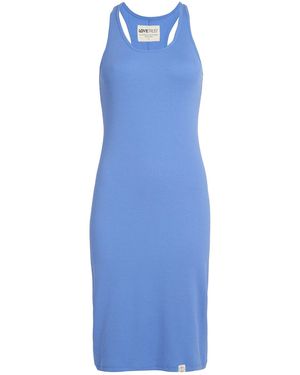LOVETRUST Pima Rib Knit L&L Racerback Dress - Blue