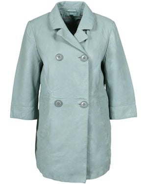 Freaky Nation Leather Blazer Surf - Blue