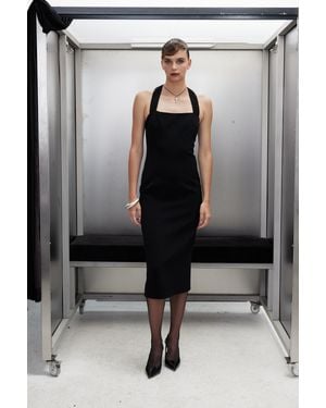 NAZLI CEREN Margaux Crepe Dress - Black