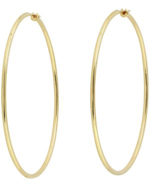 Artisan Classic Large Hoop Earrings - Metallic