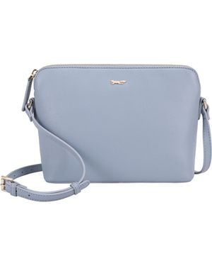 Paul Costelloe Lenya Leather Crossbody Bag - Blue