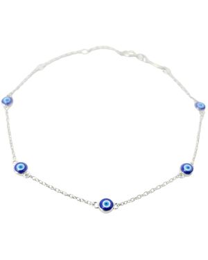 Harfi Turkish Evil Eye Charm Friendship Bracelet - Metallic