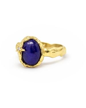 Vintouch Italy Ad Astra Lapislazzuli Ring - Blue