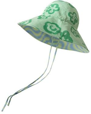 Lost Pattern Day Dream Reversible Sun Hat - Green
