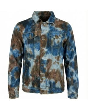 Zasta Studio Denim Jacket Tie Dye Medium B - Blue
