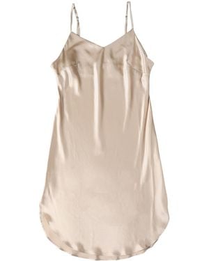 Soft Strokes Silk Neutrals River Nymph Pure Silk Slip Dress - Natural