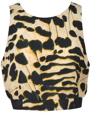 Me & Thee Peaches And Cream Ink Print Top - Metallic