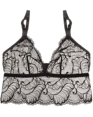 Braelle Intimates Longline Triangle Bralette - Black