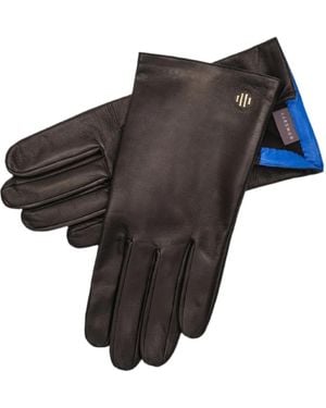 1861 Glove Manufactory Hamerli Gaston And Royal Leather Gloves - Black