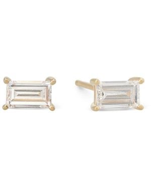 Dolcetto Designs Lab Grown Diamond Baguette Studs - Metallic
