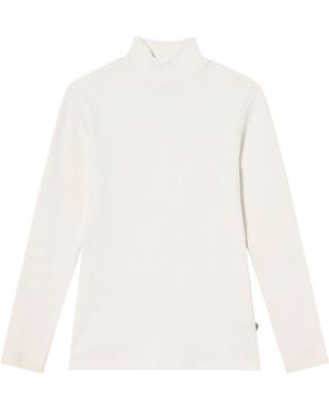 Thinking Mu Rib Organic Cotton Aine Top - White