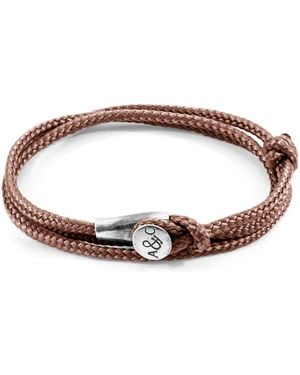 Anchor and Crew Copper Dundee & Rope Bracelet - Brown