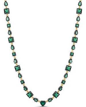 SHYMI Multi Shape Rhodium Necklace - Metallic