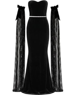 Nur Karaata Daisy Gown - Black