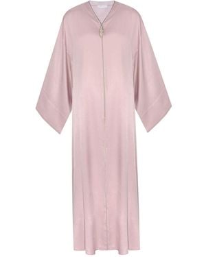 Bocan Couture Alice Silky Dress Powder - Pink