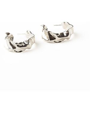Sarahbijoux Large Crisp Hoops - Metallic