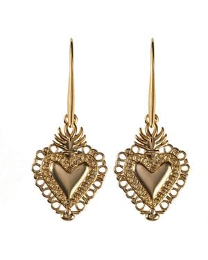 IN CAUDA VENENUM Divine Earrings - Metallic
