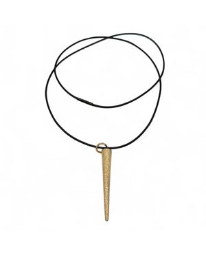 Jagged Halo Jewelry Benson Spike Pendant Necklace - Brown