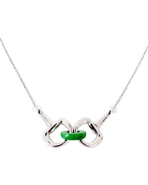 seree Year Of The Horse Limited Edition Equestrian Snaffle Bit Necklace - Blue