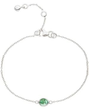 Auree Hampton Emerald & Sterling Bracelet - Metallic
