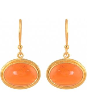 Opium Jewels Orbit Earrings - Orange