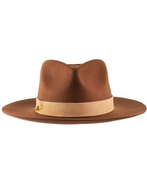 Shaded the Label Hendra Wool Fedora Hat - Brown