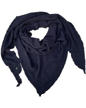 tirillm Palma Triangle Cashmere Scarf - Blue