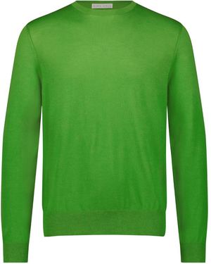 George Patrick Grass Cashmere Jumper - Green