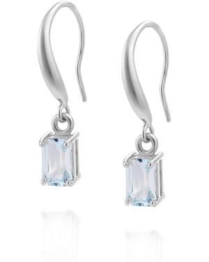 Nellou Jewellery Topaz Octavia Drop Earrings - Metallic