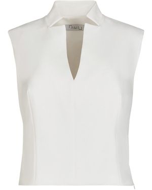 Maan Istanbul High Neck Blouse - White