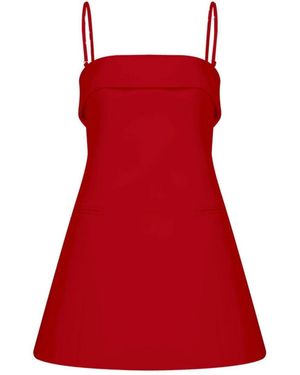 NAZLI CEREN Gaia Mini Dress - Red