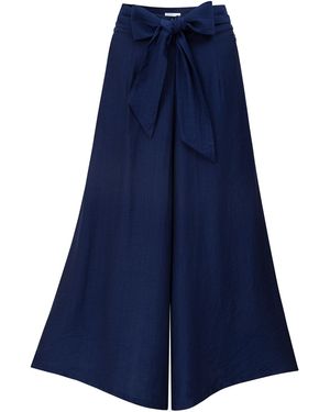 LA FEMME MIMI The Moon Wide Legs Trousers - Blue